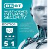ESET 5D1Y ESET Internet Security 2025 Edition 5 Devices 1 Year PC Mac Android